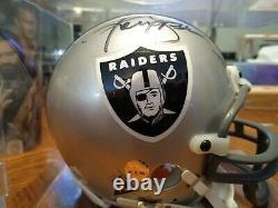 Ken Stabler Oakland Raiders HOF Signed Mini Helmet With Display Case With COA