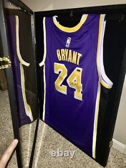 Kobe Bryant Autographed Swingman Jersey in Display Case with COA And Nameplate