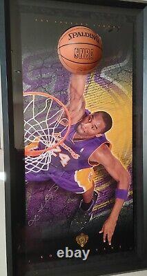 Kobe Bryant Limited Edition Autographed Breaking Through Display 12/124 COA