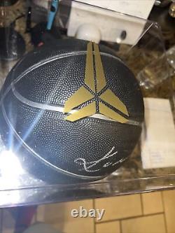 Kobe bryant Signed basketball with Kobe display case and Authenticity Label COA