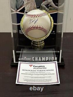 Kris Bryant World Series Champs Chicago Cubs Signed Baseball In Display withCOA
