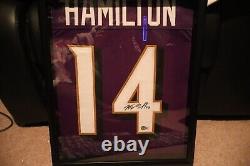 Kyle Hamilton Signed Framed Jersey Beckett COA