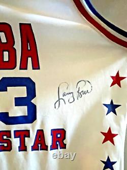 LARRY BIRD BOSTON CELTICS SIGNED ALL STAR JERSEY with COA in Acrylic Display Case