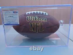 LYNN DICKEY Signed Wilson NFL Football (PSADNA ITP COA) WithDisplay