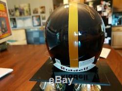 LYNN SWANN AUTOGRAPHED MINI HELMET PITTSBURGH STEELERS With COA and Display case