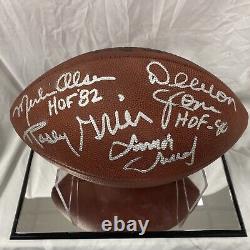 La Rams Fearsome Foursome Signed NFL Football Jsa Coa With Display Case