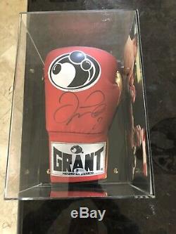 Large Floyd Mayweather Signed Glove, Beckett COA and Display Case Included