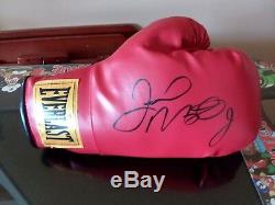 Large Floyd Mayweather Signed Glove, COA and Display Case Included