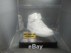Larry Bird Signed Vintage Converse Basketball Shoe with Display Case (PSA COA)