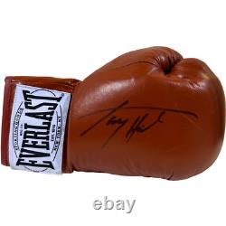 Larry Holmes Signed Red Everlast Boxing Glove In a Display Case COA