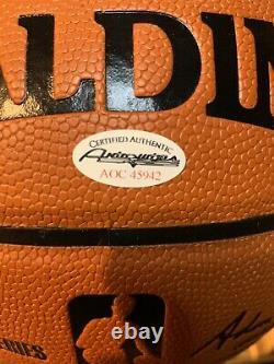 LeBron James Autograph/Signed Basketball COA Beautiful Display Case