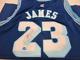 Lebron James Of The La Lakers Signed Autographed Blue Basketball Jersey Taa Coa