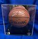Lebron James Lakers Signed Autographed Spalding Basketball Coa And Display Case