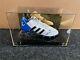 Lionel Messi Signed Football Boot Barcelona Argentina Display Case Coa