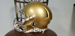 Lou Holtz Notre Dame Autographed Signed Full FS Helmet DUAL COA With DISPLAY CASE