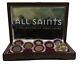 Magnificent Collection Of 8 Coins Most Influential Saints + Display Case + Coa