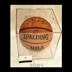 MICHAEL JORDAN Hand Signed NBA Basketball & Display Case Autograph Includes COA