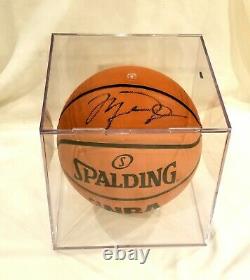 MICHAEL JORDAN Hand Signed NBA Basketball & Display Case Autograph Includes COA