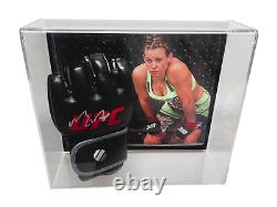 MIESHA TATE CUPCAKE UFC SIGNED GLOVE PHOTO Wall Mount Display Case Pristine COA