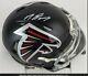 Mike Davis Signed Atlanta Falcons Speed Mini Helmet (jsa Witness Coa) Withdisplay