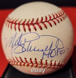 MIKE SCHMIDT HOF 95 SIGNED AUTOGRAPH ONL RAWLINGS BASEBALL With DISPLAY CASE & COA