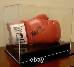 MIKE TYSON Autographed Signed Everlast Right Boxing Glove & Display Case JSA COA