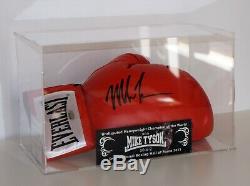 MIKE TYSON Signed Autographed EVERLAST Boxing Glove in display case Schwartz COA