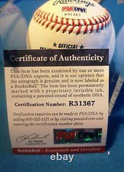 MLB Gregory Polanco Signed Baseball PSA COA Pirates Plus Display Case and Card