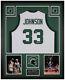 Magic Johnson Autographed And Framed White Michigan State Jersey Beckett Coa