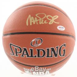 Magic Johnson Signed Basketball with PSA COA Display Case NBA Spalding/Name Plate
