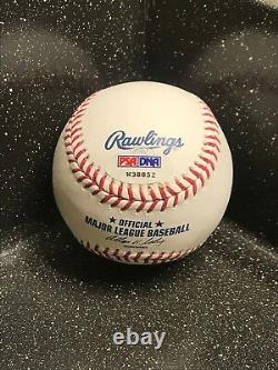 Manny Machado Autographed OML Baseball with Display Case and PSA COA
