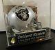 Marcus Allen Signed Mini Helmet With Nice Display Case Oakland Raiders Leaf Coa