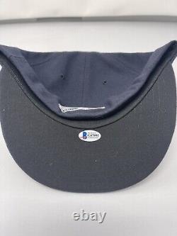 Mariano Rivera 2009 Yankees Inaugural Season Hat Beckett COA With Display Case
