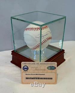 Mariano Rivera Autograph Signed MLB Baseball w Display Case & Steiner Sports COA