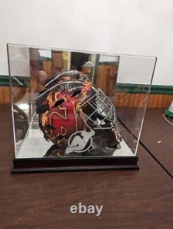 Martin Brodeur Autographed Signed Goalie Mask Helmet JSA COA and display case