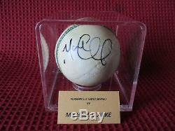 Michael Clarke Australia Hand Signed White Cricket Ball & Display Case Coa