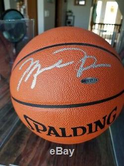 Michael Jordan Autograph/Signed Spalding Basketball with COA and display case. 1996