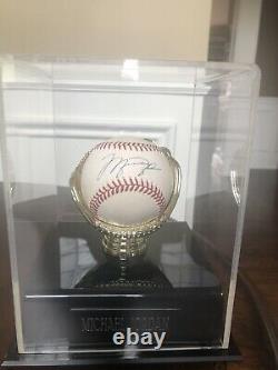 Michael Jordan Autographed Baseball with display case and COA