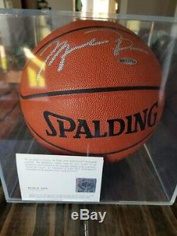 Michael Jordan Autographed Spalding Basketball with COA and display case BOLD AUTO