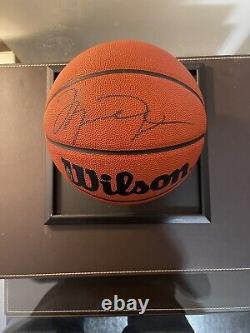 Michael Jordan signed Wilson Basketball With Beckett COA &Hologram & DisplayCase