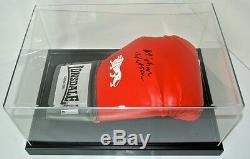Michael Watson Signed Autograph Boxing Glove Display Case Sport PROOF & COA