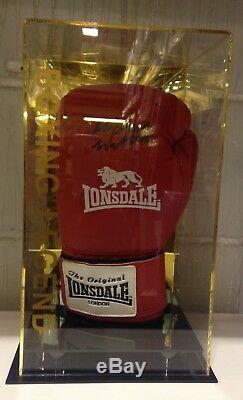 Michael Watson Signed Boxing Glove In A Display Case RARE COA
