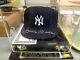 Mickey Mantle Autograph New York Yankees Hat Withcoa And Display Case