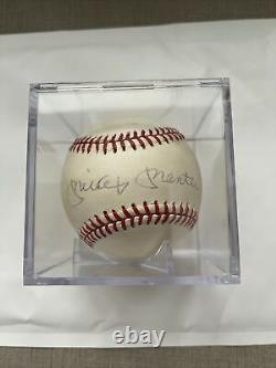 Mickey Mantle Autographed Baseball with display case no coa
