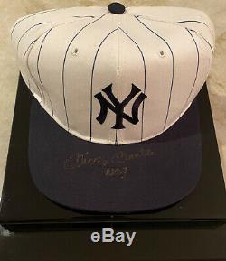 Mickey Mantle RARE Double Signed New York Yankee Hat COA