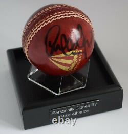 Mike Atherton Signed Autograph Cricket Ball Display Case England AFTAL COA