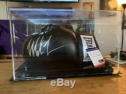 Mike Tyson Autographed Everlast LH Boxing Glove PSA/DNA COA In Display Case