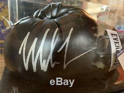 Mike Tyson Autographed Everlast LH Boxing Glove PSA/DNA COA In Display Case