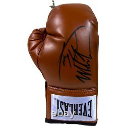 Mike Tyson & Larry Holmes Dual Signed Boxing Glove In a Display Case COA