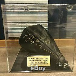 Mike Tyson Signed Auto Everlast Speed Bag In Display Case with Nameplate + JSA COA